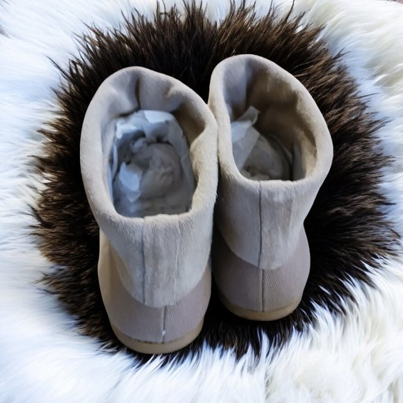 Heidi Klum Women's Dorothy Taupe Suede Lace Up Ankle Boots Booties Size 7.5 NWOT - Picture 4 of 13